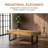 59" Farmhouse Wood Bench with 5.5" Thickened Top, Heavy-Duty Metal Legs, 550 lbs Capacity, 15-Minute Assembly-1317112360