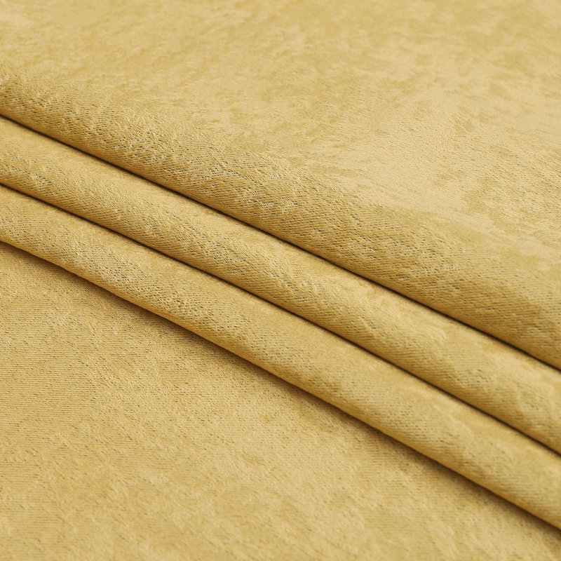 Eruh Semi Sheer Curtain Pair, Gold