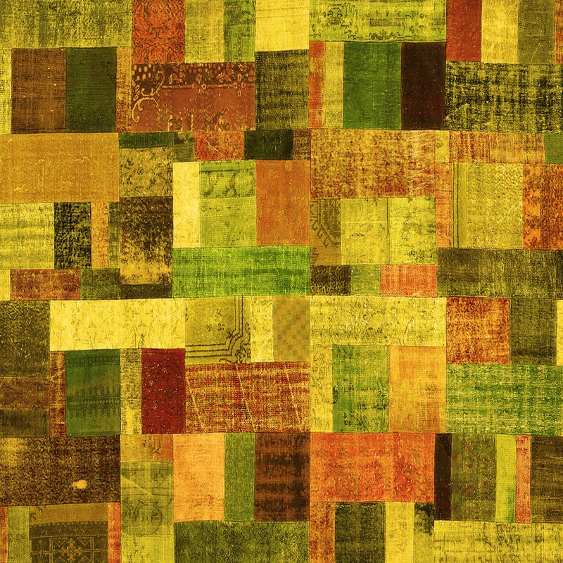 Ericalynn Performance Patchwork Indoor Rug, Square 5'