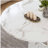 47.24" Round Dining Table for 4 - Farmhouse MDF Table with Marble White Finish, 300lb Capacity, Easy Assembly for Kitchen/Dining Room - Modern Spiced Table-760194005-760194011-760194015