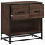 60cm W Metal Bedside Table-2140315959