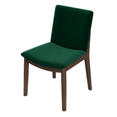 Ensemble de 2 chaises en velours vert Laura
