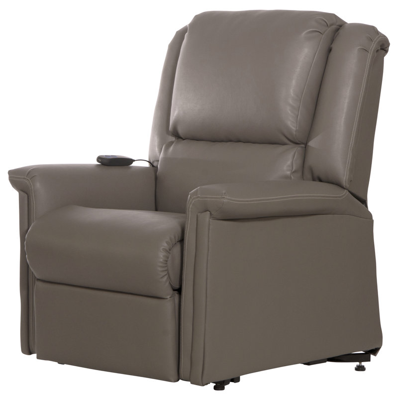 Fauteuil inclinable électrique en polyuréthane désinfectable Huggard, 100% polyester gris