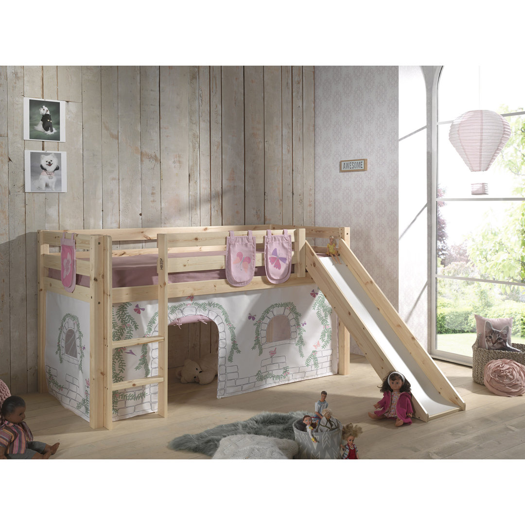 Pino European Single (90 x 200cm) Mid Sleeper Loft Bed