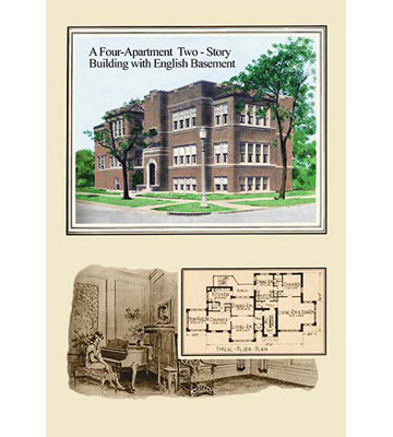 " A Four-Apartment Two-Story Building " by Geo E. Miller