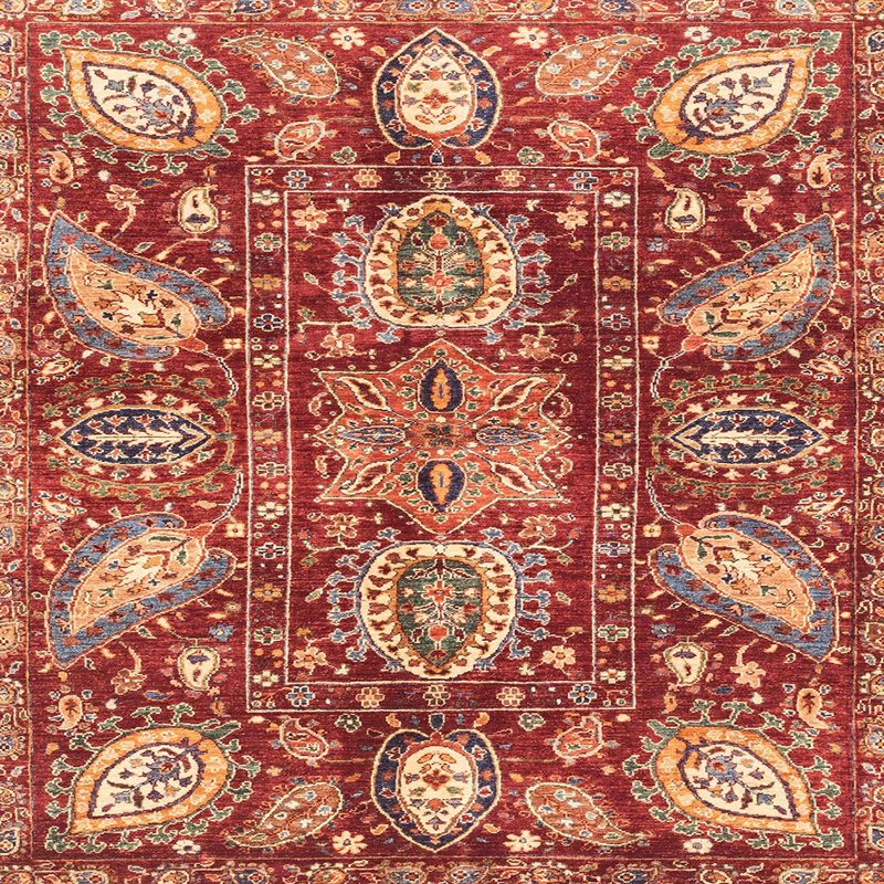 Abstract Indoor Rug, Square 5'