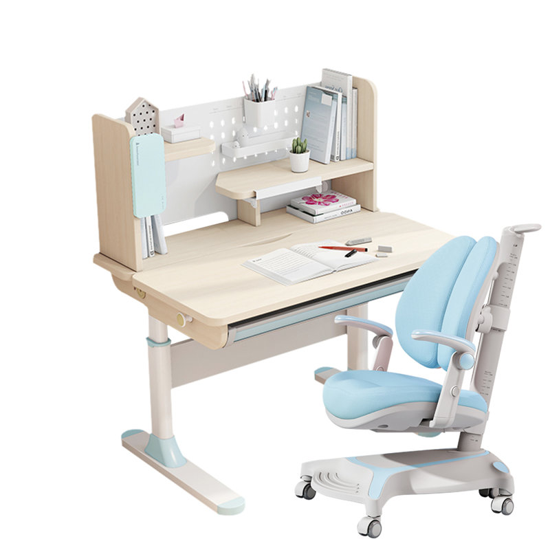 Dhela 37.4'' Writing Desk Chair Set, Blue