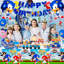 Sonic Birthday Party Supplies,Sonic Birthday Decorations & Tableware Set