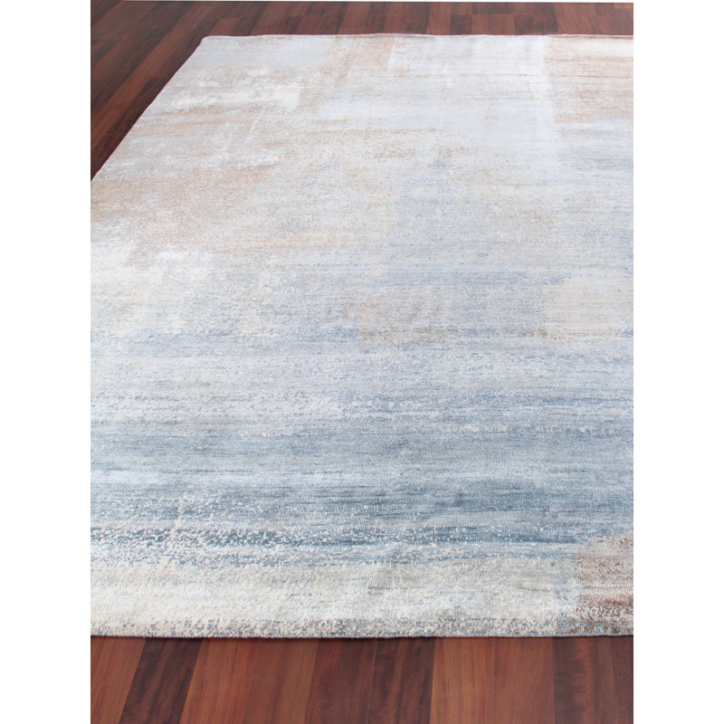Hand Knotted Silk Area Rug, Rectangle 12' x 15'