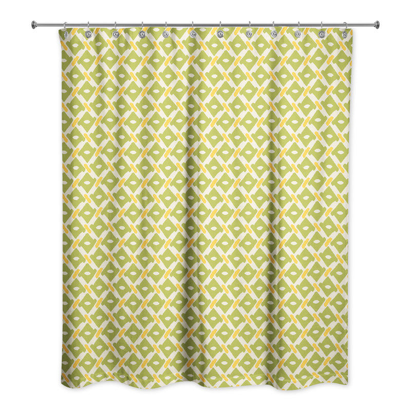 Rideau de douche Whimsical Diamond, Vert
