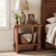Table de chevet en bois massif avec rangement, petite table de chevet pour chambre à coucher, ensemble de 2-122419557-133419094