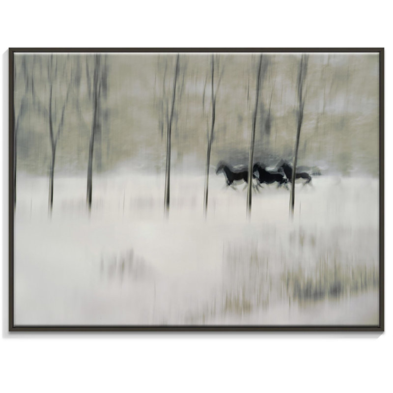 Print on Canvas, 41cm H x 51cm W, Black Floater Frame