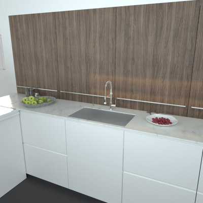 Donaciones 32'' L Undermount Single Bowl Stainless Steel Kitchen Sink