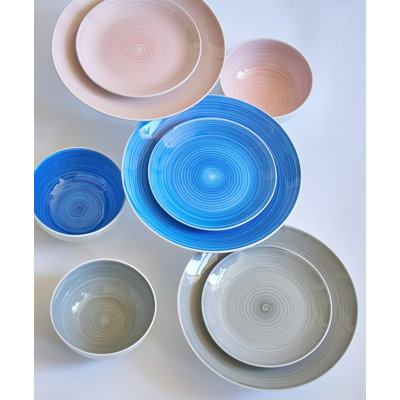 Spiral 12 Piece Dinnerware Set, Service For 4