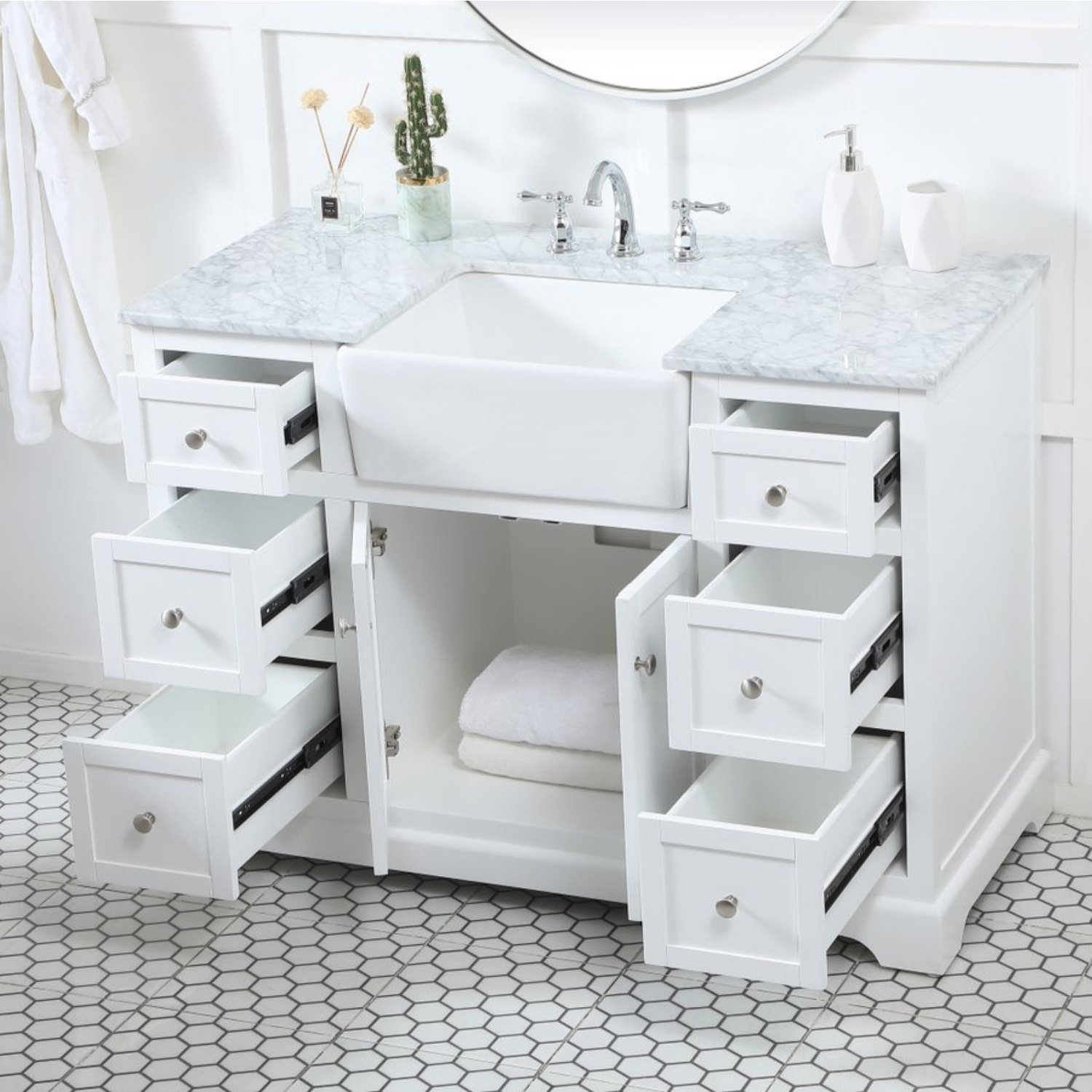 Pardue 48'' Single Bathroom Vanity, White