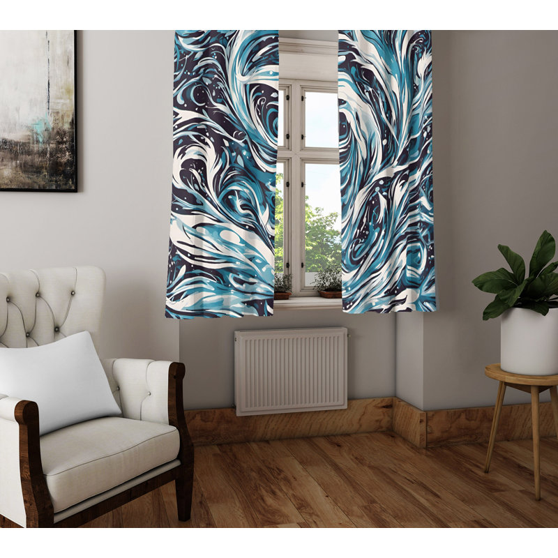 Semi Sheer Curtain Pair, 40" W x 52" L