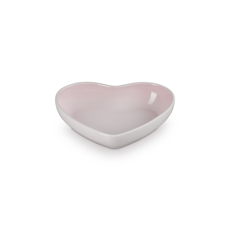 Le Creuset Stoneware Heart Bowl, Shell Pink