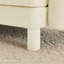 Repose-pieds Lucas - polyester - beige-1263823055