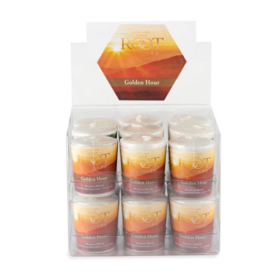 Ensemble de 18 bougies votives Golden Hour