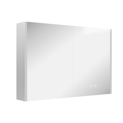 Deervalley LED Bathroom Mirror With Stepless Dimmable Wall Mirrors With Anti-Fog, Dimmer, Bluetooth Speaker, Double Doors,Memory Vanity Mirror With 3 -  DV-1VM0240