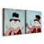 «Dapper Snowman I», ensemble de 2 reproductions sur toiles tendues-1939156439