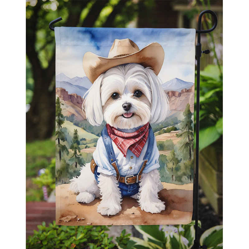 Drapeau Cowboy Welcome Garden, Maltais