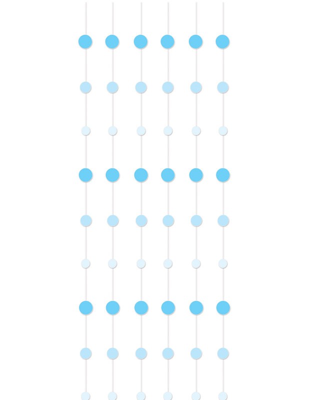 Modern Abstract Wall Decor on Paper, Blue