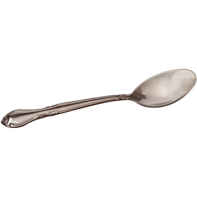 Elegance Stainless-Steel Teaspoon, Heavyweight, 6.5" (12 Pack)