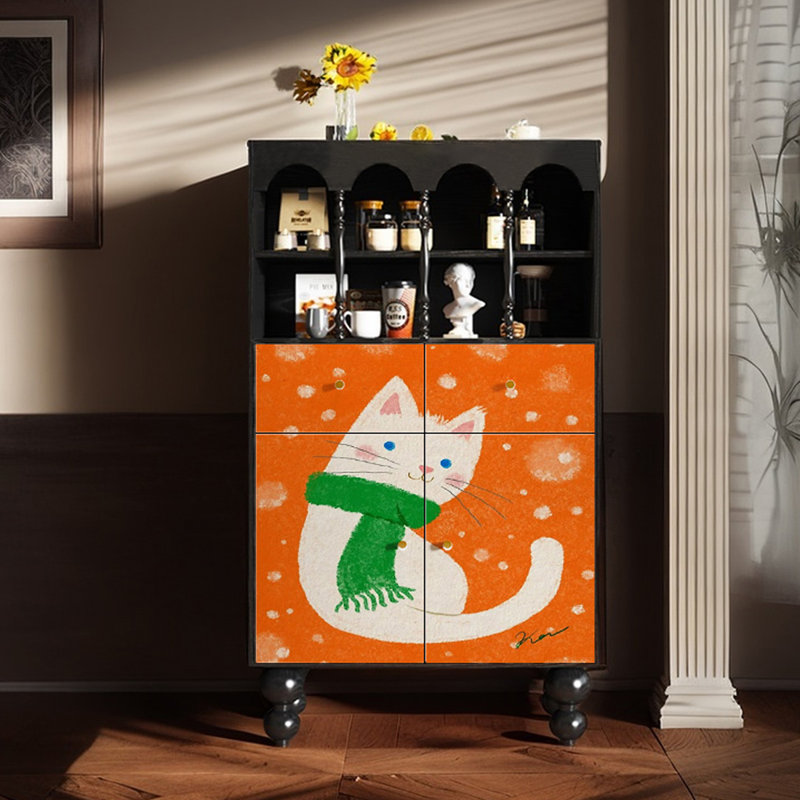 Armoire d'appoint moderne et simple en bois