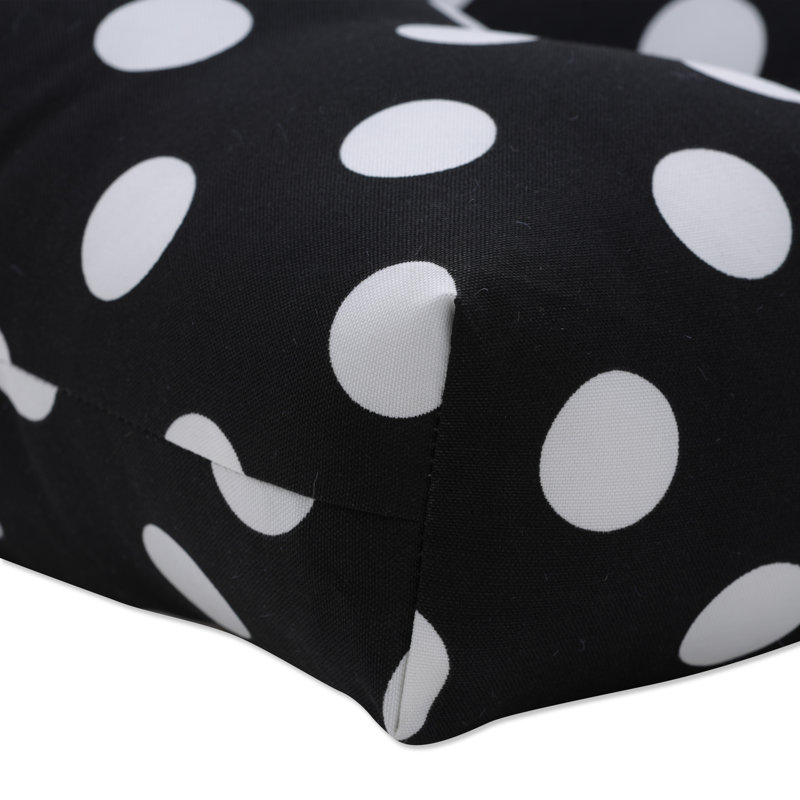 Coussin de chaise intérieur / extérieur Ahriyah, Noir, L 16 po