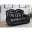 Galles 3 Seater Faux Leather Reclining Sofa-190675577-149870102