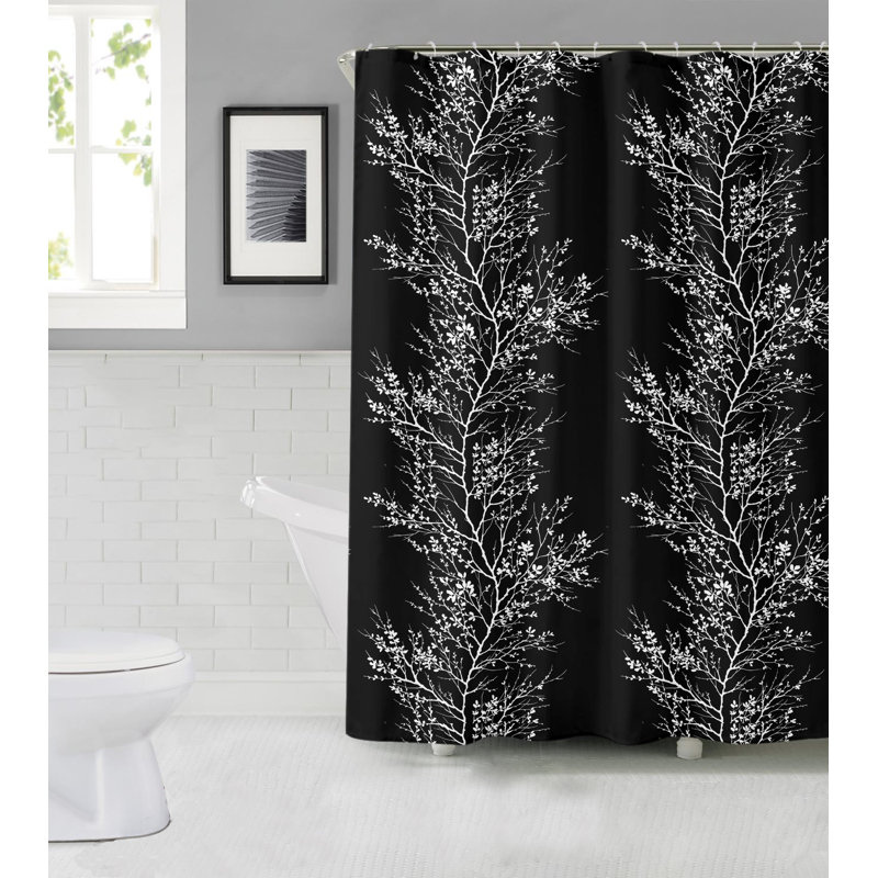 Rideau de douche simple, Noir