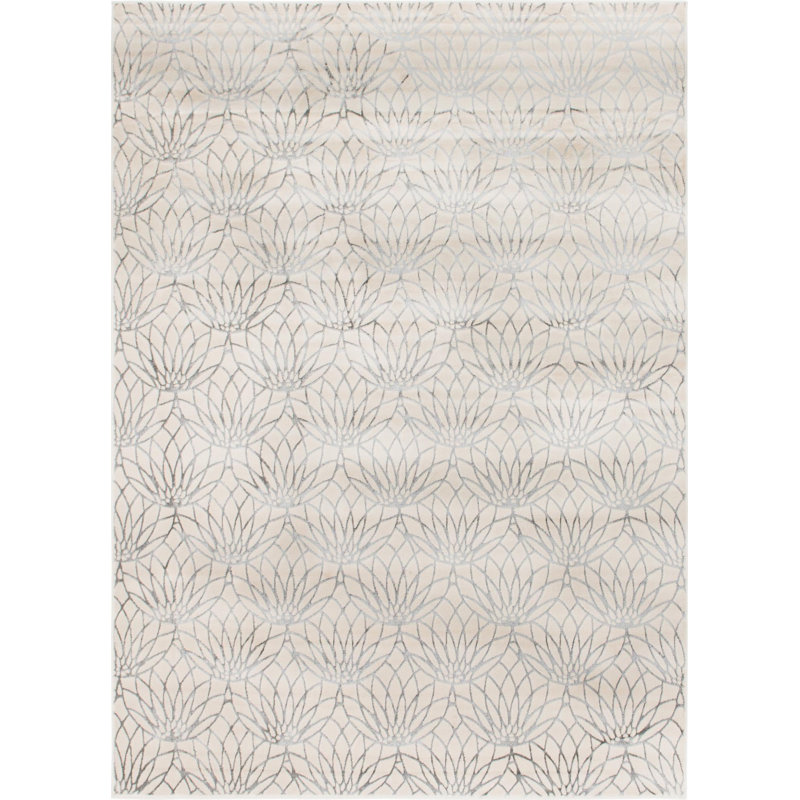 Tapis ivoire Glitzy, Rectangle 10 pi x 14 pi 1 po