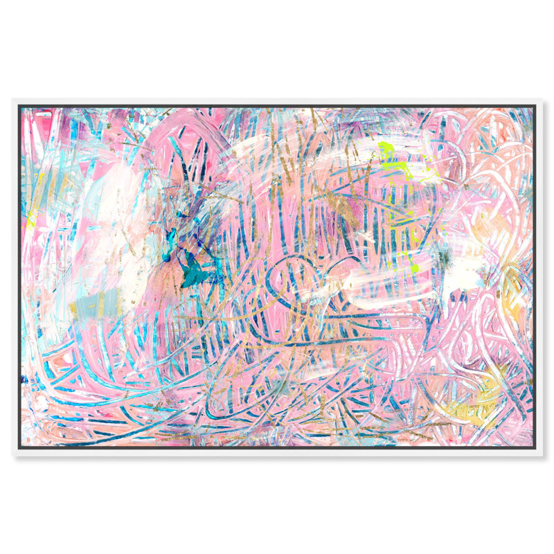 Abstrait «But I Never Quit» par Oliver Gal, reproduction d'art murale, H 30 po x l 45 po x P 1,5 po