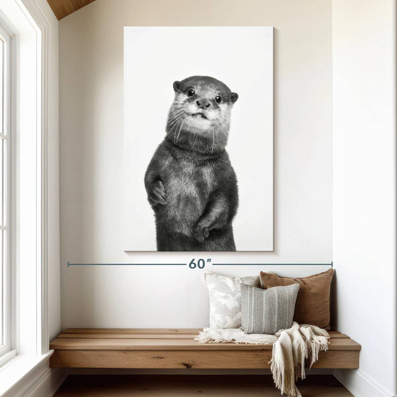 Brampt Monochrome Otter, 51" H x 34" W
