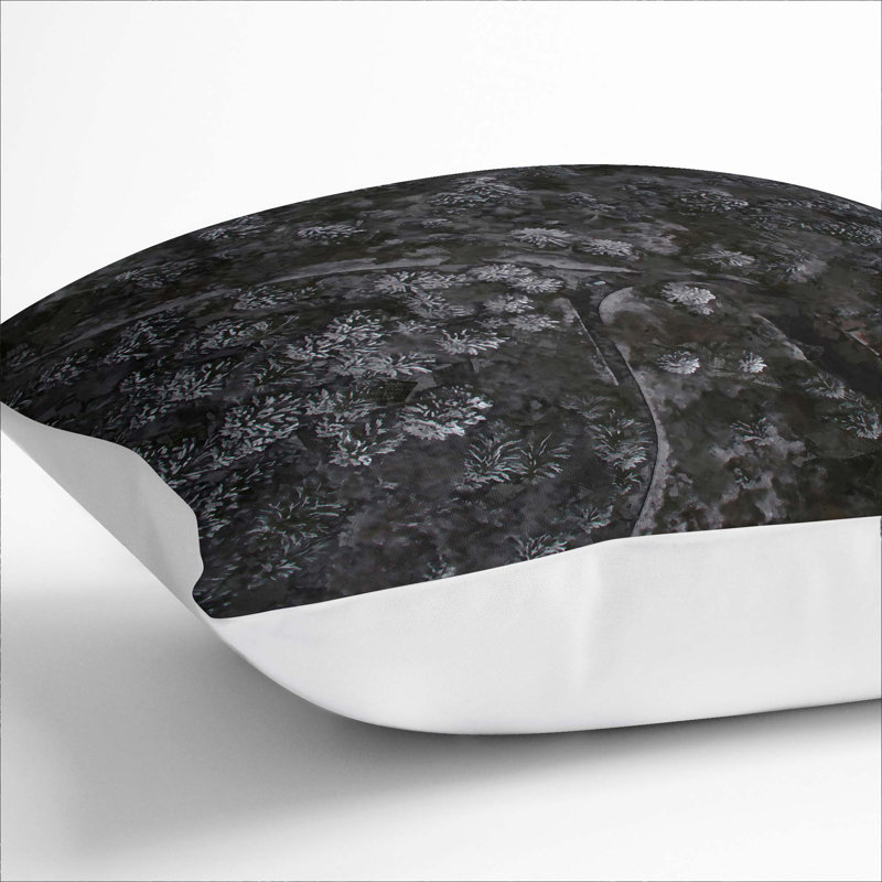 Moody Forest Cushion with Filling, White, 55cm H x 55cm W x 20cm D
