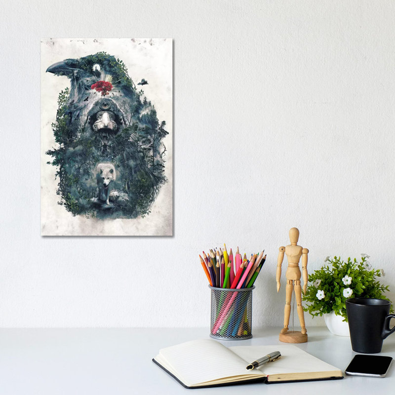 Beware The Door by Barrett Biggers - Wrapped Canvas Print, 20.32 cm H x 30.48 cm W