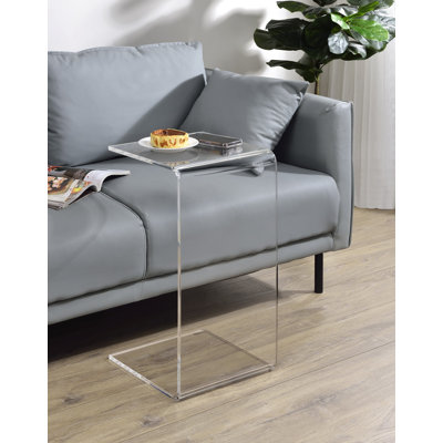 Acrylic C Shape Accent Table - Set of 2