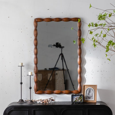 Miroir avec cadre en bois massif