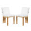Chaises de salle à manger en bois d'hévéa Hadley-123514957