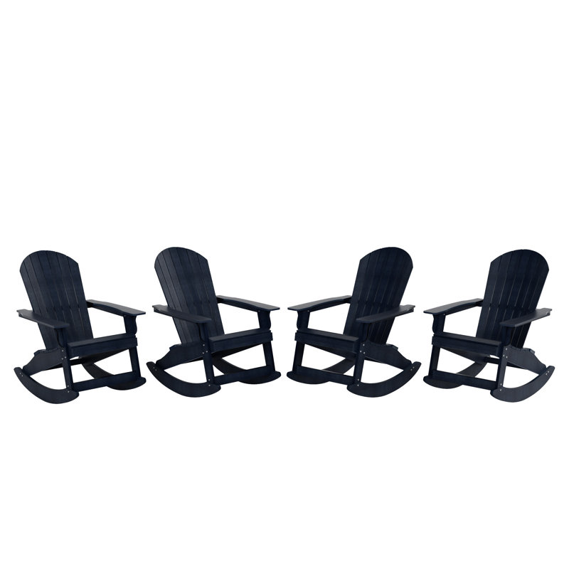 Chaise berçante Arrirack Adirondack pour l'extérieur Arrlo, Marine