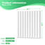 Panneau mural à lattes en PVC, panneau texturé cannelé 3D blanc 19,7 x 19,7 po, convient aux panneaux muraux 3D de cuisine, de salon et de maison (paquet de 48, 128 pieds carrés)-1692402638