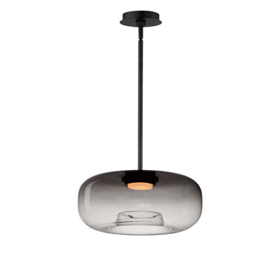 Daysy Single Light Glass Steel Dimmable Pendant