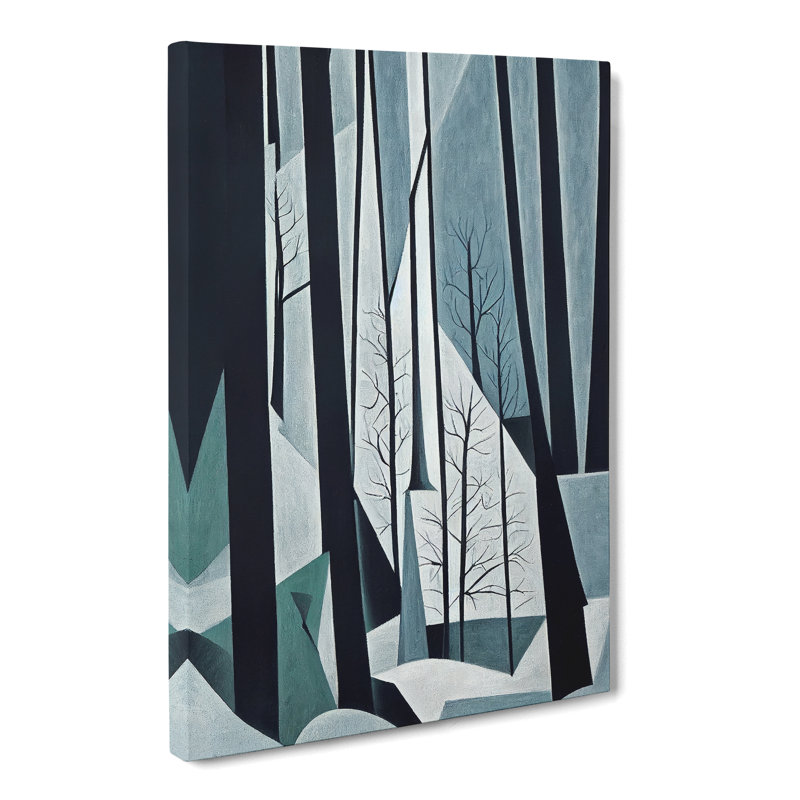 Abstract Winter Forest Vol.3 - Wrapped Canvas Print, 50cm H x 35cm W x 3cm D
