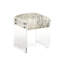 Leather Accent Stool