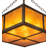 Tishod 4 - Light Oil Rubbed Bronze Square/Rectangle Pendant