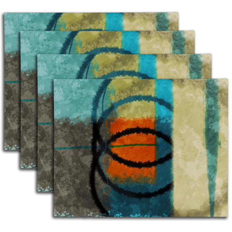 Napperon abstrait en polyester