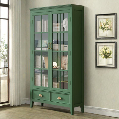Retro Multi-Function Solid Wood Bookcase