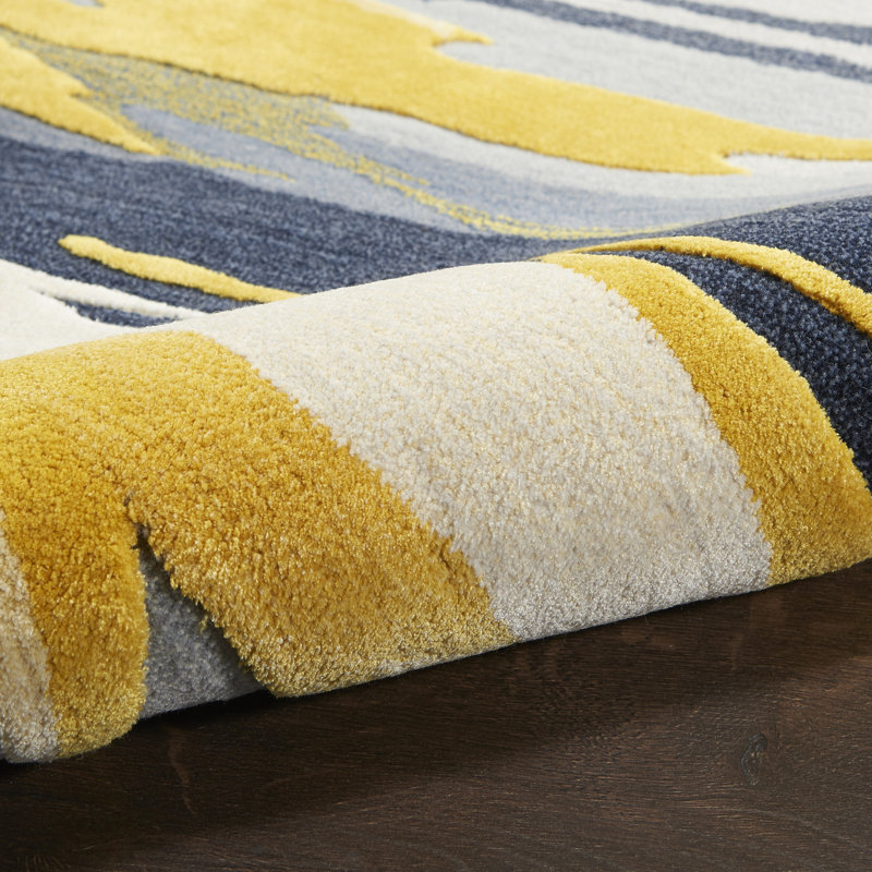 Chamarra Abstract Wool Hand Woven Area Rug, Rectangle 236 x 297cm