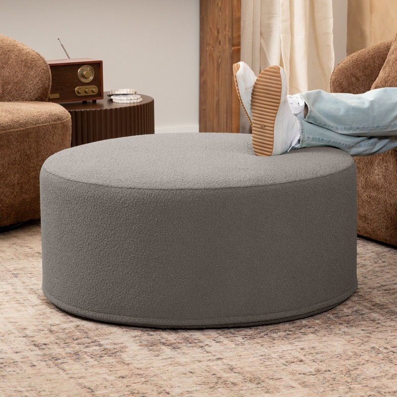 Repose-pieds avec repose-pieds Natacia, Gris foncé, H 16 po x l 36 po x P 36 po
